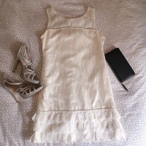 White detailed dress